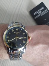 BELUSHI-reloj de cuarzo deportivo para hombre, cronógrafo luminoso de lujo, de acero inoxidable, con fecha, resistente al agua