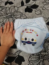 Pantalones de entrenamiento para pañales de bebé, pañal reutilizable, ropa interior de aprendizaje de algodón lavable, ropa para niños de 0 a 3 años QD05