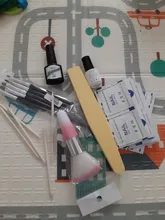 ROSALIND-1 Uds. De esponjas para pulir uñas acrílicas, para manicura de uñas artísticas