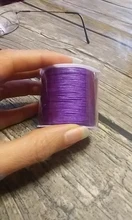 50 metros 0,8mm Cordón de Nylon hilo nudo chino Macrame cable pulsera trenzada cuerda manualidades con abalorios joyería de DIY cable del hilo de rosca