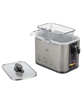 

JATA FR326E Fryer-1000W-tank 1.5L-glass cap with handle-adjustable thermostat-indicator luminous-INOX ANT body
