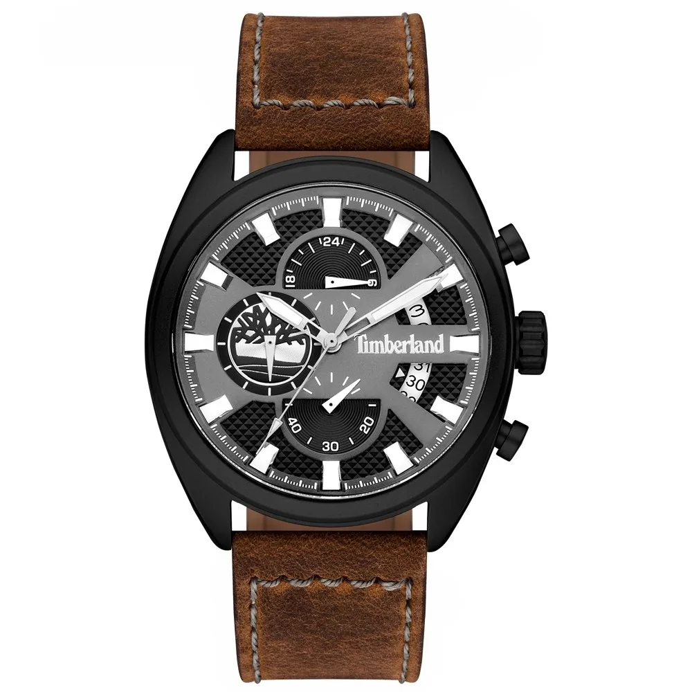 Watch man Timberland Seadbrook brown leather black dial 15640JLB-61-Model: 15640JLB-61 | Наручные часы