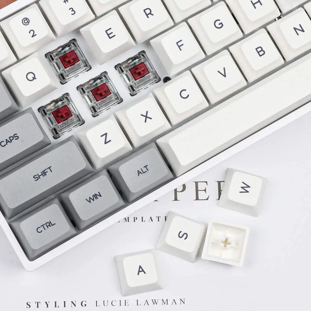 Epomaker Skyloong GK61XS ホワイト（赤軸） SKYLOONG GK61 - White Gray