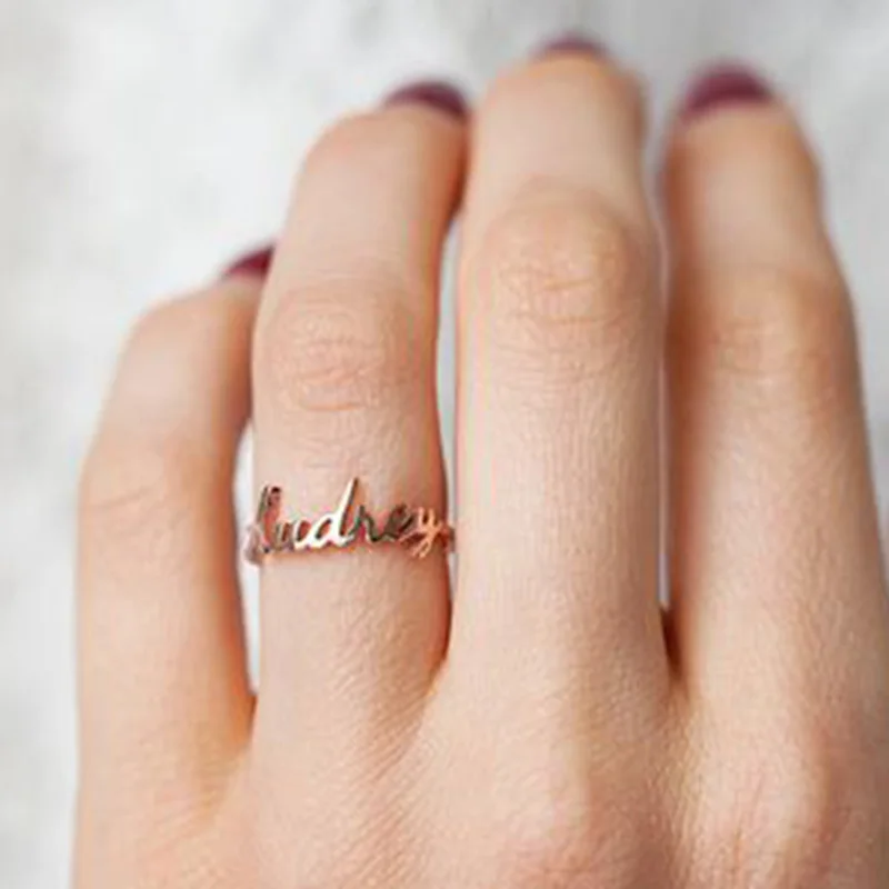 Personalized Gold Women Wedding Band 