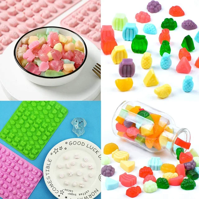 66/60 Üreg Gyümölcs Állatok Szilikon Nyúlós Penész Cukorkás Csokoládé Zselé Jégkocka Pralines Karamell Formák Barkácsolás Torta Díszítő Szerszámok - Image 2