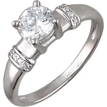 

Esthete ring with 9 cubic zirconia