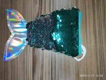 Monedero de lentejuelas con cola de sirena para mujer, bandolera para chicas, tarjetero, monedero, regalos para niños