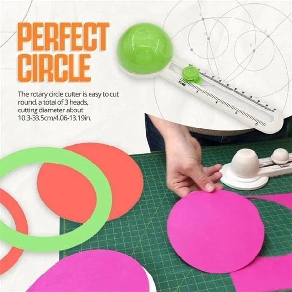 Circle Cutter Round Cutting Knife Patchwork Compass Circle Scrapbooking Cards Cutters Round
