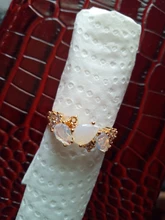 Anillo de boda con piedra lunar de cristal blanco bohemio para mujer, sortija de compromiso ovalada pequeña de lujo, Color dorado