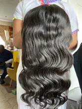 Wigirl-Peluca de cabello humano ondulado de 13x4 para mujer negra, postizo de encaje Frontal, pelo brasileño virgen predespuntado con densidad de 150%
