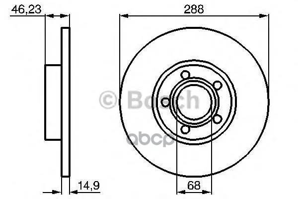Тормозной Диск 0986478545 Bosch арт. 0986478545