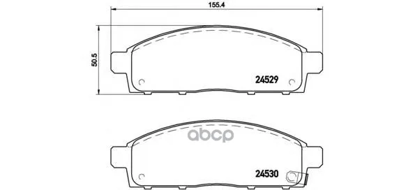 Brake pads for Mitsubishi Pajero Sport/Montero Sport 08 L200 05 Front Brembo P54038 Brembo. P54038