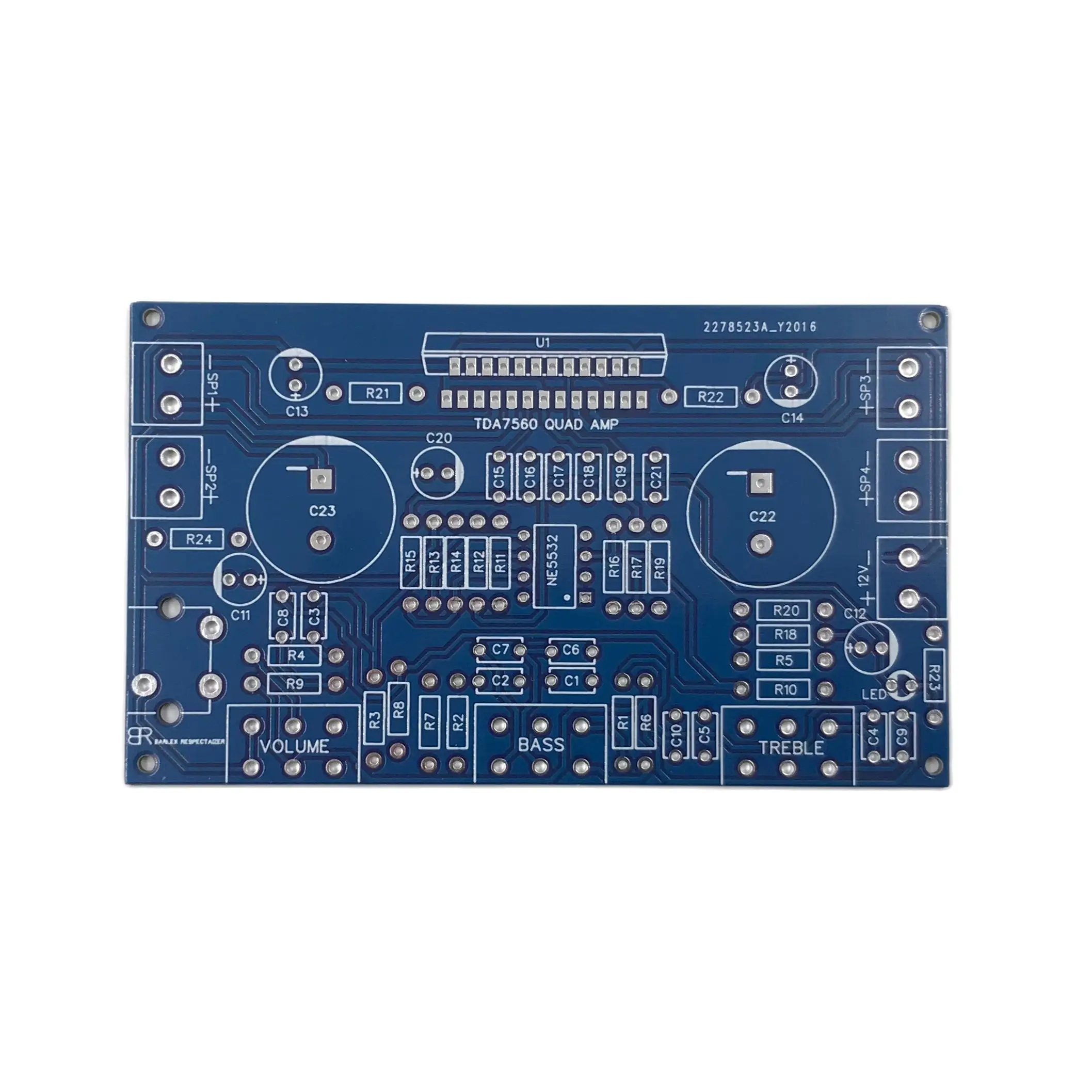 TDA7560 Quad Amplifier Deep Bass Circuit Board PCB 4x45W Power Amp Tone ...