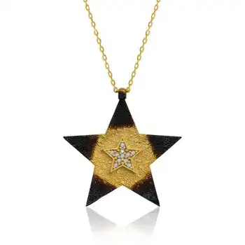 

KUTAYDAN 925 Sterling Silver Star Women 'S Necklace