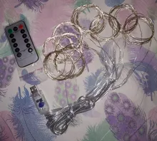 3M String LED Fairy Lights Garland Curtain Lamp USB Remote Control New Year Christmas