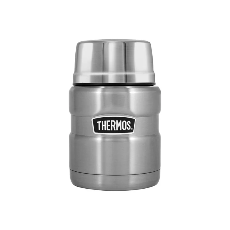 Thermos for food thermos King sk3000 0.47l, folding spoon, steel