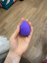 Aplicador de maquillaje negro, esponja supersuave, licuadora de polvo, base suave, contorno, difuminado