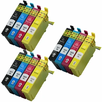 

12 ink cartriges T16XL Model T 16 XL T 16XL t1631 t1632 t1633 t1638 Compatible with epson printers WF-2630 WF-2610DWF