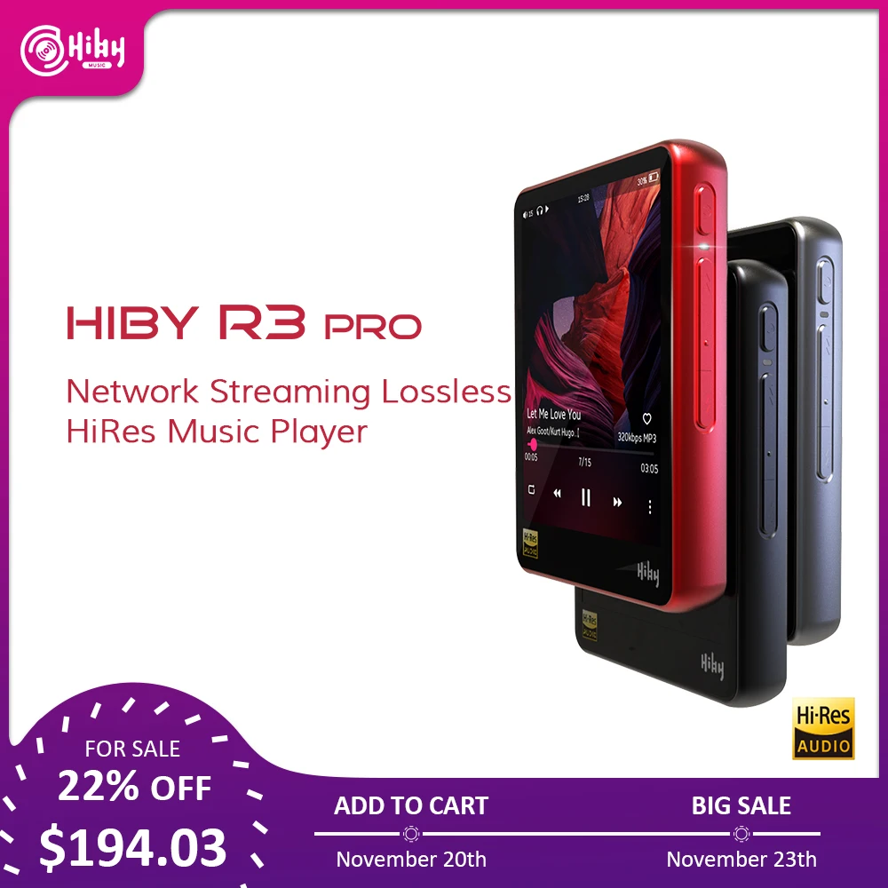 HiBy R3Pro MP3 Network Streaming Music Player