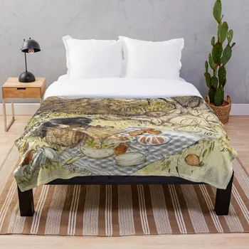 

Arthur Rackham The Wind In The Willows 1940 Throw Blanket Soft Sherpa Blanket Bed Sheet Single Knee Blanket Office Nap Blanket