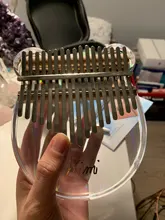 Stick Hammer Tuner Piano-Finger-Piano-Gift Kalimba-Case Thumb Acrylic Transparent 17-Key