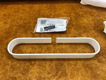 Rail-Rack Towel-Holder Storage-Shelf Bathroom Black 60cm EL65B No-Punch