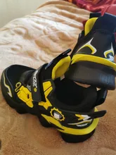 MWY-Zapatillas de deporte con dibujos animados para niños y niñas, calzado deportivo liviano de cuero, zapatos informales impermeables para caminar