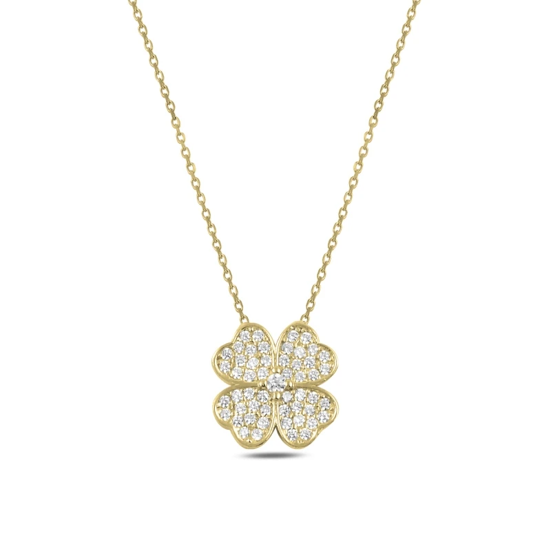 

Armagano Zircon Cubic Zirconia Clover Necklace