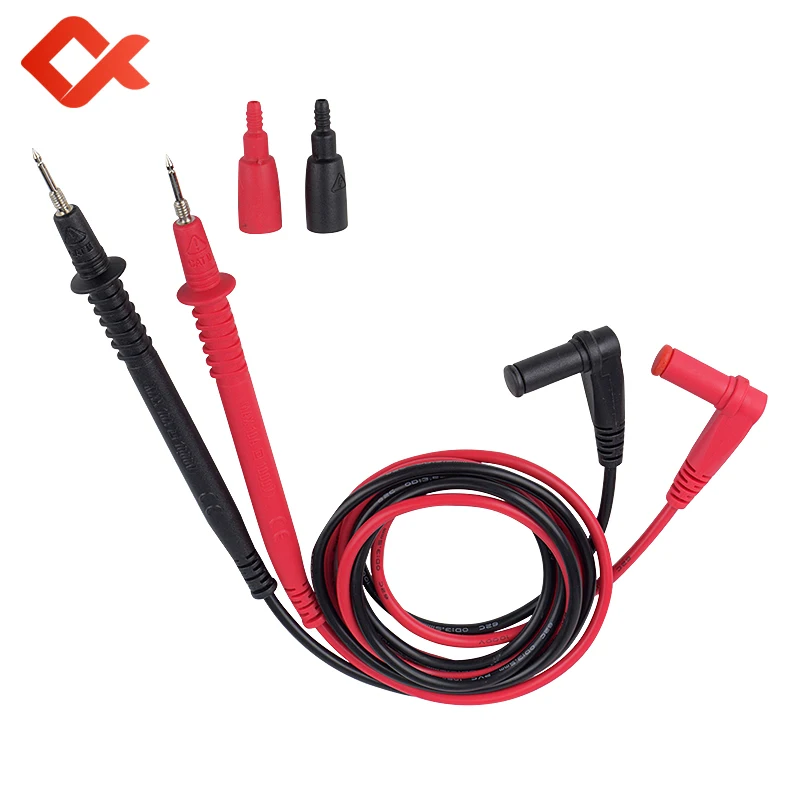 

QHTITEC Universal Test Lead Max 10A 1000V Multimeter Accessories Test Probes Soft Silicone Wire Needle Tip