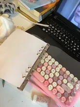 Cuaderno transparente de hojas sueltas de varios tamaños, carpeta de notas, diario, cubierta de núcleo interno, suministros de papelería de oficina, tamaño A7, A6 y A5