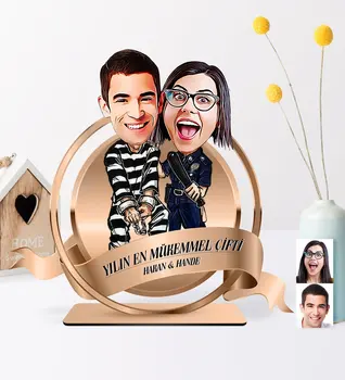 

Personalized the Perfect Pair Of Caricature OF 3D Wooden Trinket plaque-7 Reliable Quality Cost Effective Gift decor
