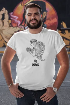 

Angemiel Wear Mr Virgo White Men 'S Cotton Big Size T-Shirt