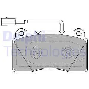 Колодки дисковые передние Alfa Romeo Giulietta 1.8TBi 10 DELPHI
