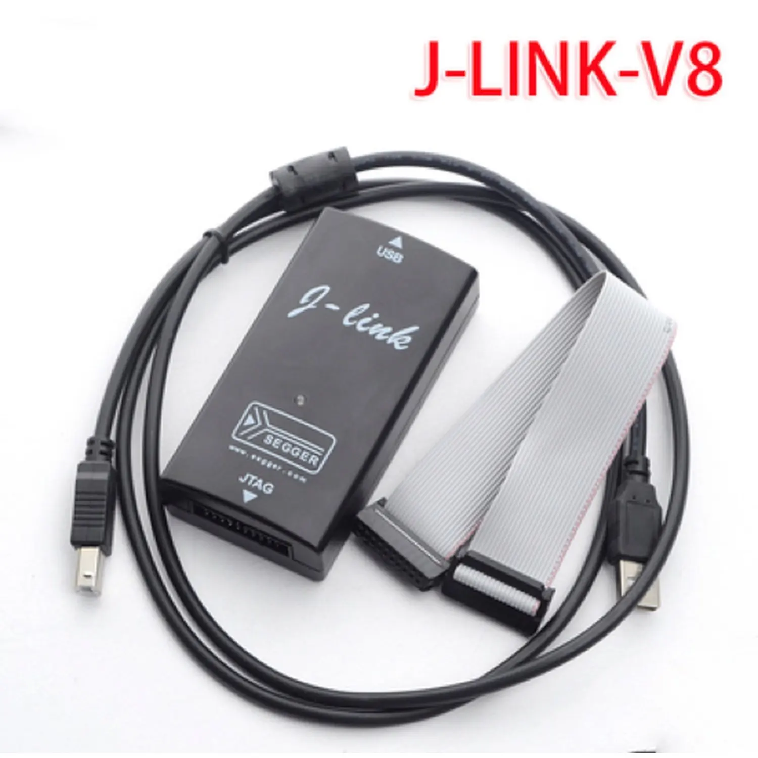 High Speed J-Link JLink V8 USB ARM JTAG Emulator Debugger J-Link V8 supper jlink v9 full function arm v9 emulator stm32 emulator