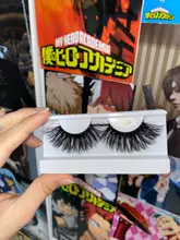 Sirena roja para pestañas, 1 par de pestañas de visón de 25mm, pestañas tupidas alargadas y dramáticas, maquillaje 3d de 25mm, venta al por mayor