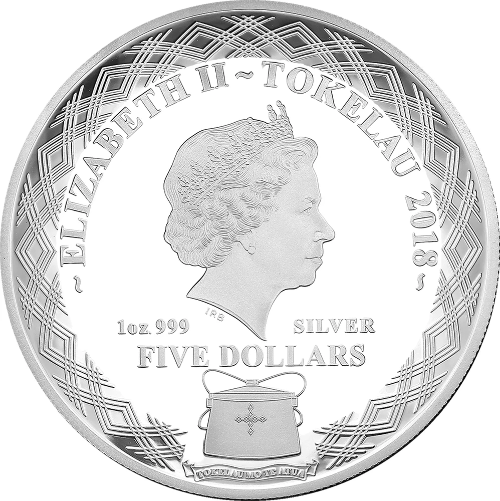 SCOPS Сова 1 унция Серебряная монета 5$ Токелау