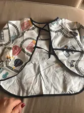 Apron Baby Bibs Self-Feeding-Bib Long-Sleeve Waterproof Children Eating Infant Cartoon