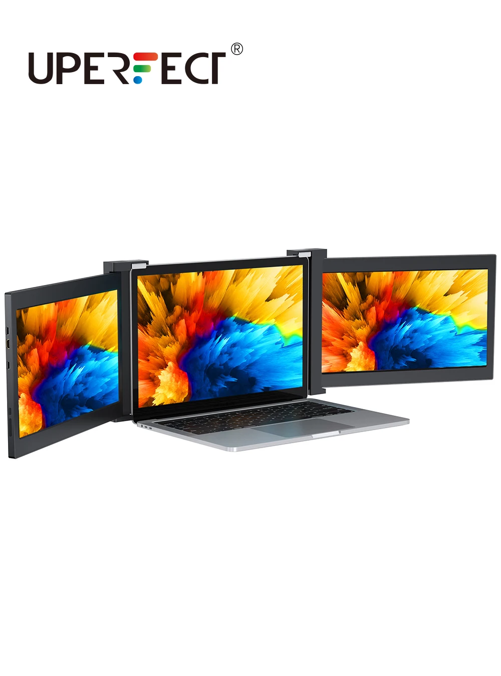 13.3" Triple Monitor Extender Portable Screen For 13" 16" Laptop With