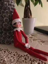 Elf libro regalo de Navidad juguetes rojo niño niña en rojo muñecos de peluche de juguete muñeca de Navidad para juguete de niños