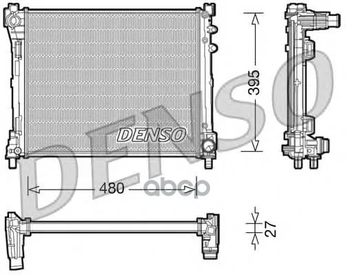 Радиатор Системы Охлаждения Ford: Mondeo 2.0 Diesel 06.08-03.10 Denso арт. DRM13014