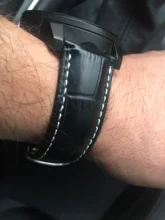 Correa de reloj de cuero genuino con cierre de mariposa, pulsera de piel auténtica para reloj Pulseira, tamaño de 14, 16, 18, 19, 20, 21, 22 y 24 mm