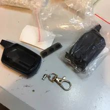 Envío Gratis nuevo B9 caso llavero para la versión rusa starline B9 B6 A91 A61 LCD dos coche Control Remoto/transmisor FM