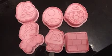 Molde de galletas de dibujos animados de Super Mario Bros para niños, calaveras de calabaza fantasma horneado en casa, accesorios, suministros de Halloween, regalo, 6 uds.