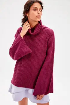 

Trendyol Purple Turtleneck Sweater Sweater TWOAW20KZ0085