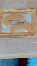 Parches de colágeno para el cuidado de la piel de los ojos, máscara de ojos con polvo dorado de cristal, antienvejecimiento, círculos oscuros, belleza acné, Cosméticos coreanos 40p = 20 pares