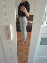 Vaqueros elásticos de cintura alta para mujer, pantalones de Vaqueros pitillo ajustados a la moda, pantalones vaqueros de cintura de plástico para levantamiento de cintura 2020