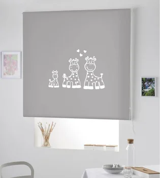

Blind Iroa roll Infant/Giraffes! ROLLER BLINDS TRANSLUCENT! (GRAY 100X175)