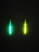 10 unids/bolsa 4,5*40mm luciérnagas para pesca flotador luz fluorescente luces de barra flotante de noche barra que brilla en la oscuridad