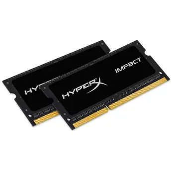 

SoDimm memory HyperX Impact Black 16 GB (2x8GB) DDR3 1600 MHz CL9