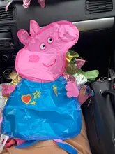Globos de látex de colores para niños y niñas, decoración de fiesta de dibujos animados de Peppa Pig, George, regalo de cumpleaños